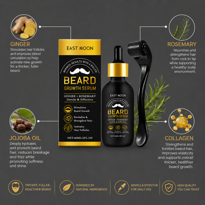 East Moon All Natural Beard Growth Serum