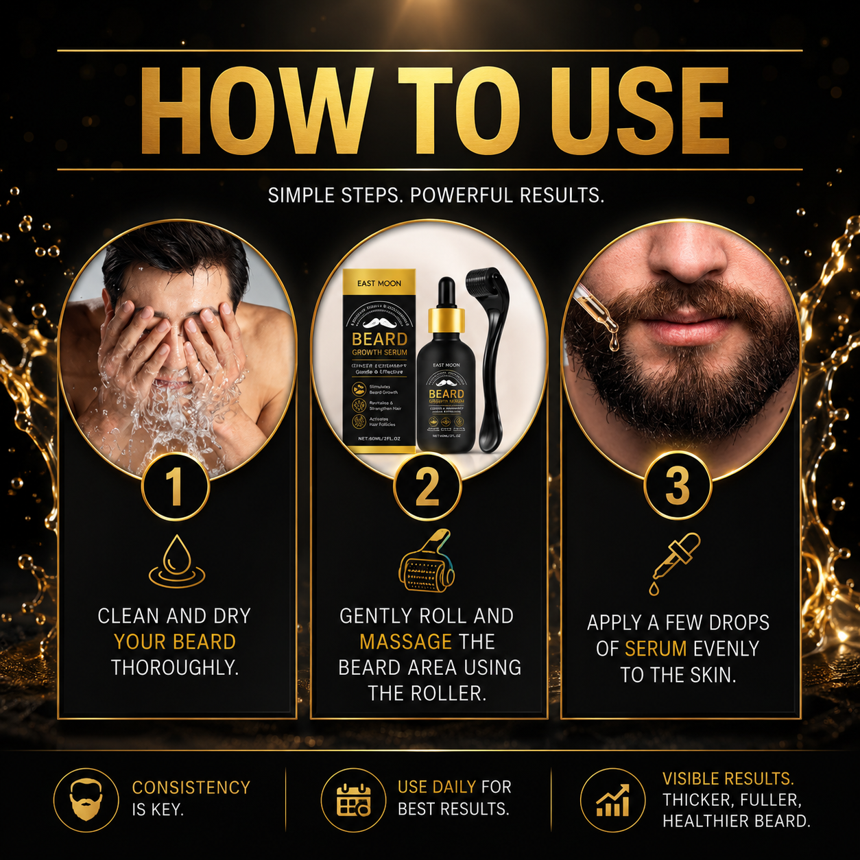 East Moon All Natural Beard Growth Serum