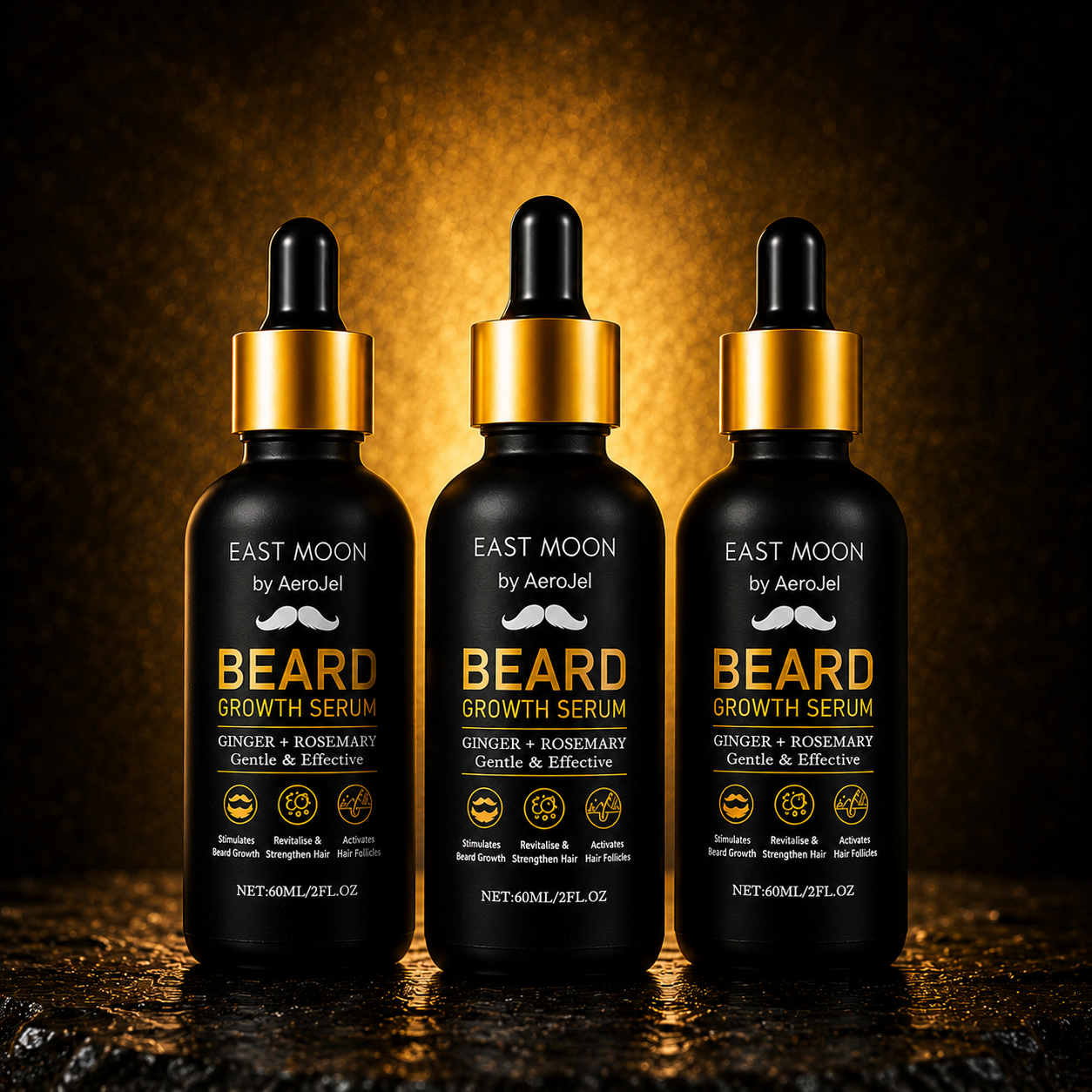 Aerojel™ - East Moon All Natural Beard Growth Serum