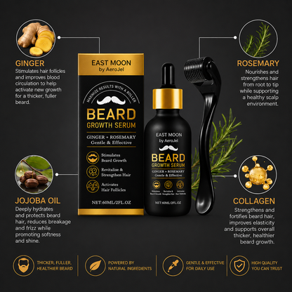 Aerojel™ - East Moon All Natural Beard Growth Serum